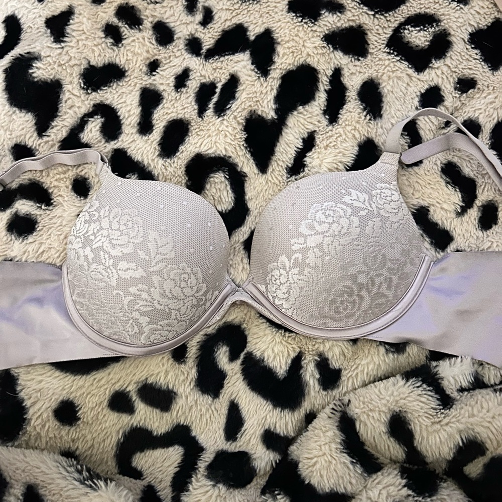 Secret Treasures Floral Lace Bra - Lavender